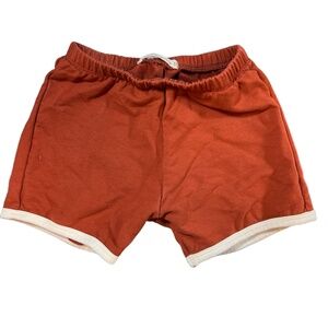 Haven Kids Shorts Rust Elastic Waistband Organic Cotton‎ French Terry 4/5